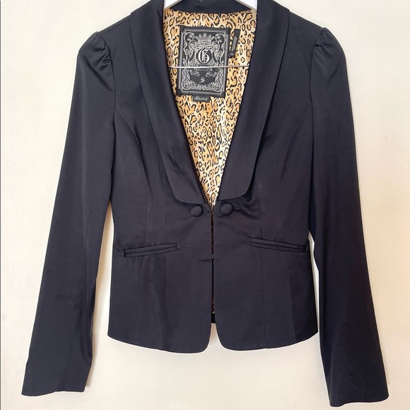Guess black fitted blazer jacket (small) - Picture 2 of 6
